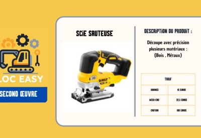 Location Scie sauteuse Sans-fil Dewalt à Tourcoing